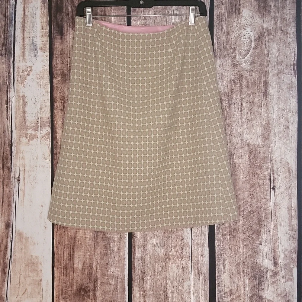 Lilly Pulitzer Size 6 Wool Stretch A-line Skirt Perfect Barbie